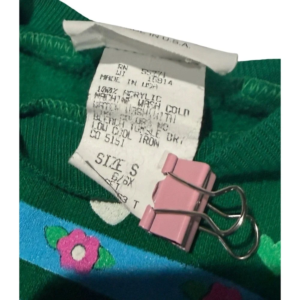 Vintage Stepping Stones Girls Green Ballerina Bunny Sweatshirt‎ Jogger Set 6/6X